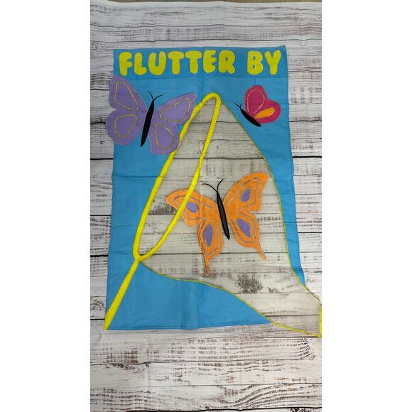 Flutter By Butterfly Garden Flag with Holder Weather-Resistant - Picture 2 of 2